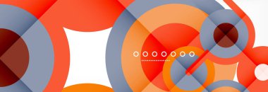 Kapaklar, afişler, el ilanları ve posterler ve diğer şablonlar için çemberler ve çizgiler soyut arkaplan