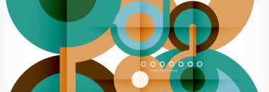 Kapaklar, afişler, el ilanları ve posterler ve diğer şablonlar için çemberler ve çizgiler soyut arkaplan