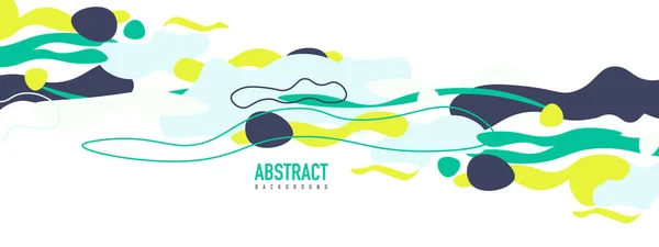 Diseño abstracto de formas de estilo líquido de moda, fondo vectorial dinámico para pancartas, folletos, carteles, páginas de aterrizaje web, portadas o pancartas — Archivo Imágenes Vectoriales