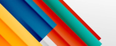 Gölge çizgileri, modern formlar, dikdörtgenler, kareler ve akışkan eğimlere sahip geometrik soyut arkaplanlar. Parlak renkli çizgiler serin arkaplanlar