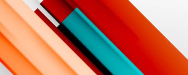 Gölge çizgileri, modern formlar, dikdörtgenler, kareler ve akışkan eğimlere sahip geometrik soyut arkaplanlar. Parlak renkli çizgiler serin arkaplanlar