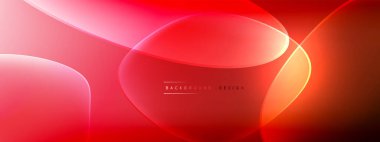 Vektör soyut arkaplan - sıvı kabarcıklar, gölgeler ve ışık efektleri ile sıvı gradyan şekiller. Metin için parlak tasarım şablonu