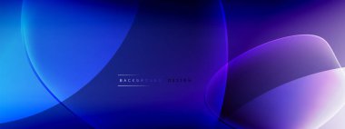 Vektör soyut arkaplan - sıvı kabarcıklar, gölgeler ve ışık efektleri ile sıvı gradyan şekiller. Metin için parlak tasarım şablonu