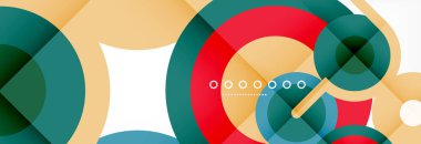 Kapaklar, afişler, el ilanları ve posterler ve diğer şablonlar için çemberler ve çizgiler soyut arkaplan