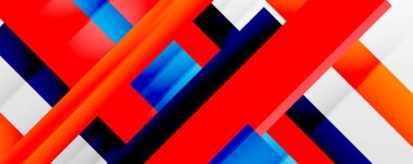 Gölge çizgileri, modern formlar, dikdörtgenler, kareler ve akışkan eğimlere sahip geometrik soyut arkaplanlar. Parlak renkli çizgiler serin arkaplanlar