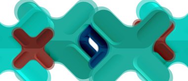 Parlak renkli plastik stil çapraz kompozisyonu, x şekli tasarımı, tekno geometrik modern soyut arkaplan. Moda soyut yerleşim şablonu