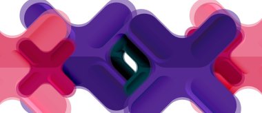 Parlak renkli plastik stil çapraz kompozisyonu, x şekli tasarımı, tekno geometrik modern soyut arkaplan. Moda soyut yerleşim şablonu