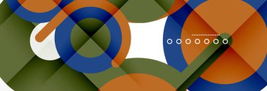 Kapaklar, afişler, el ilanları ve posterler ve diğer şablonlar için çemberler ve çizgiler soyut arkaplan