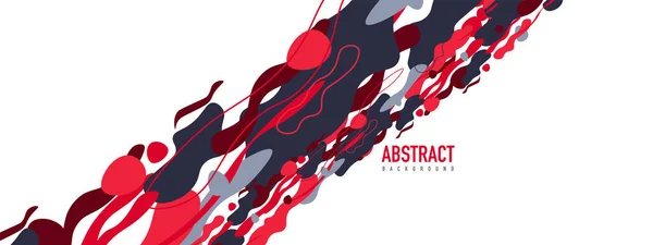 Trendy liquid style shapes abstract design, dynamic vector background for placards, brochures, posters, web landing pages, covers or banners — Stock Vector