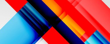 Gölge çizgileri, modern formlar, dikdörtgenler, kareler ve akışkan eğimlere sahip geometrik soyut arkaplanlar. Parlak renkli çizgiler serin arkaplanlar