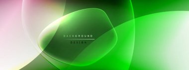 Vektör soyut arkaplan - sıvı kabarcıklar, gölgeler ve ışık efektleri ile sıvı gradyan şekiller. Metin için parlak tasarım şablonu