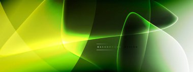 Vektör soyut arkaplan - sıvı kabarcıklar, gölgeler ve ışık efektleri ile sıvı gradyan şekiller. Metin için parlak tasarım şablonu