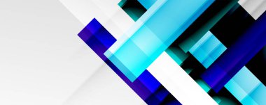 Gölge çizgileri, modern formlar, dikdörtgenler, kareler ve akışkan eğimlere sahip geometrik soyut arkaplanlar. Parlak renkli çizgiler serin arkaplanlar