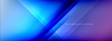 Hareket konsepti, sıvı renk eğimlerinde parlak parlak çizgiler soyut arkaplanlar. Metin için dinamik gölgeler ve ışık şablonları