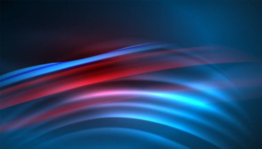 Akışkan dalga çizgileri arka plan. İş veya teknoloji sunumu, İnternet posteri veya web broşürü kapağı, duvar kağıdı için modaya uygun soyut düzen şablonu