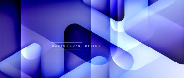 Üçgen geometrik soyut arkaplanı şekillendirir. Üç boyutlu gölge efektleri ve sıvı eğimleri. Metin mesajınız için modern üstüste bindirme formları duvar kağıdı