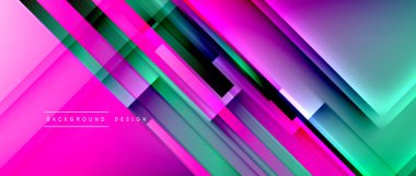 Sıvı renk eğiminde dinamik çizgiler. Metnin, logonuz veya grafikleriniz için modaylı geometrik soyut arkaplan