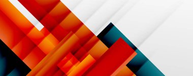 Gölge çizgileri, modern formlar, dikdörtgenler, kareler ve akışkan eğimlere sahip geometrik soyut arkaplanlar. Parlak renkli çizgiler serin arkaplanlar