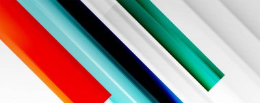 Gölge çizgileri, modern formlar, dikdörtgenler, kareler ve akışkan eğimlere sahip geometrik soyut arkaplanlar. Parlak renkli çizgiler serin arkaplanlar