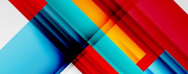 Gölge çizgileri, modern formlar, dikdörtgenler, kareler ve akışkan eğimlere sahip geometrik soyut arkaplanlar. Parlak renkli çizgiler serin arkaplanlar