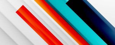 Gölge çizgileri, modern formlar, dikdörtgenler, kareler ve akışkan eğimlere sahip geometrik soyut arkaplanlar. Parlak renkli çizgiler serin arkaplanlar