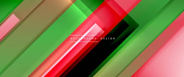 Dynamiska linjer på flytande färggradient. Trendig geometrisk abstrakt bakgrund för din text, logotyp eller grafik — Stock vektor