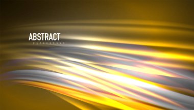 Yaratıcı sıvı dalga çizgileri soyut arkaplan. İş veya teknoloji sunumu, İnternet posteri veya web broşürü kapağı, duvar kağıdı için modaya uygun soyut düzen şablonu