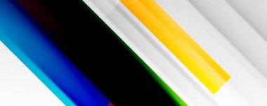 Gölge çizgileri, modern formlar, dikdörtgenler, kareler ve akışkan eğimlere sahip geometrik soyut arkaplanlar. Parlak renkli çizgiler serin arkaplanlar