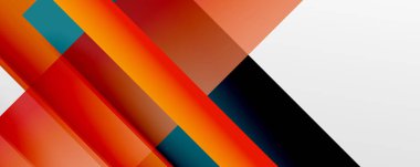 Gölge çizgileri, modern formlar, dikdörtgenler, kareler ve akışkan eğimlere sahip geometrik soyut arkaplanlar. Parlak renkli çizgiler serin arkaplanlar