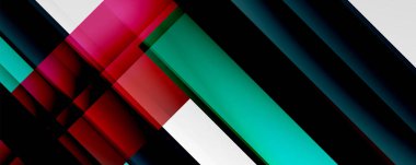 Gölge çizgileri, modern formlar, dikdörtgenler, kareler ve akışkan eğimlere sahip geometrik soyut arkaplanlar. Parlak renkli çizgiler serin arkaplanlar