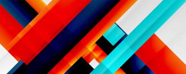 Gölge çizgileri, modern formlar, dikdörtgenler, kareler ve akışkan eğimlere sahip geometrik soyut arkaplanlar. Parlak renkli çizgiler serin arkaplanlar