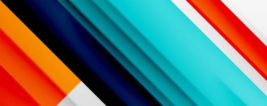 Gölge çizgileri, modern formlar, dikdörtgenler, kareler ve akışkan eğimlere sahip geometrik soyut arkaplanlar. Parlak renkli çizgiler serin arkaplanlar