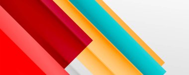 Gölge çizgileri, modern formlar, dikdörtgenler, kareler ve akışkan eğimlere sahip geometrik soyut arkaplanlar. Parlak renkli çizgiler serin arkaplanlar