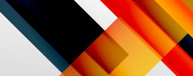 Gölge çizgileri, modern formlar, dikdörtgenler, kareler ve akışkan eğimlere sahip geometrik soyut arkaplanlar. Parlak renkli çizgiler serin arkaplanlar