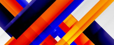 Gölge çizgileri, modern formlar, dikdörtgenler, kareler ve akışkan eğimlere sahip geometrik soyut arkaplanlar. Parlak renkli çizgiler serin arkaplanlar