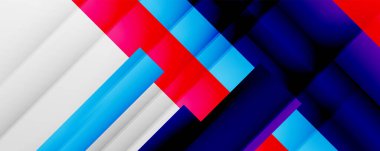 Gölge çizgileri, modern formlar, dikdörtgenler, kareler ve akışkan eğimlere sahip geometrik soyut arkaplanlar. Parlak renkli çizgiler serin arkaplanlar