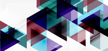Geometrik soyut arkaplan, mozaik üçgen ve altıgen şekiller. İş veya teknoloji sunumu, İnternet posteri veya web broşürü kapağı, duvar kağıdı için modaya uygun soyut düzen şablonu