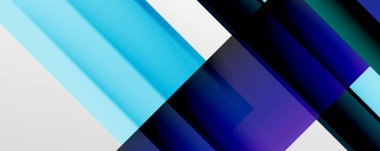 Gölge çizgileri, modern formlar, dikdörtgenler, kareler ve akışkan eğimlere sahip geometrik soyut arkaplanlar. Parlak renkli çizgiler serin arkaplanlar