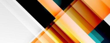 Gölge çizgileri, modern formlar, dikdörtgenler, kareler ve akışkan eğimlere sahip geometrik soyut arkaplanlar. Parlak renkli çizgiler serin arkaplanlar