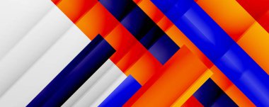 Gölge çizgileri, modern formlar, dikdörtgenler, kareler ve akışkan eğimlere sahip geometrik soyut arkaplanlar. Parlak renkli çizgiler serin arkaplanlar