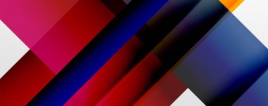 Gölge çizgileri, modern formlar, dikdörtgenler, kareler ve akışkan eğimlere sahip geometrik soyut arkaplanlar. Parlak renkli çizgiler serin arkaplanlar