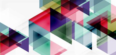 Geometrik soyut arkaplan, mozaik üçgen ve altıgen şekiller. İş veya teknoloji sunumu, İnternet posteri veya web broşürü kapağı, duvar kağıdı için modaya uygun soyut düzen şablonu