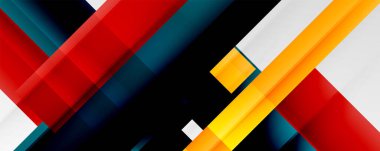 Gölge çizgileri, modern formlar, dikdörtgenler, kareler ve akışkan eğimlere sahip geometrik soyut arkaplanlar. Parlak renkli çizgiler serin arkaplanlar