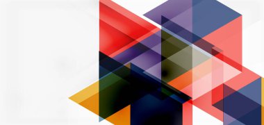 Geometrik soyut arkaplan, mozaik üçgen ve altıgen şekiller. İş veya teknoloji sunumu, İnternet posteri veya web broşürü kapağı, duvar kağıdı için modaya uygun soyut düzen şablonu