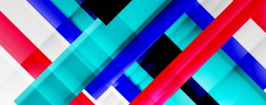 Gölge çizgileri, modern formlar, dikdörtgenler, kareler ve akışkan eğimlere sahip geometrik soyut arkaplanlar. Parlak renkli çizgiler serin arkaplanlar