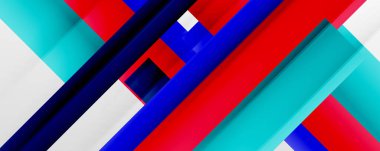 Gölge çizgileri, modern formlar, dikdörtgenler, kareler ve akışkan eğimlere sahip geometrik soyut arkaplanlar. Parlak renkli çizgiler serin arkaplanlar