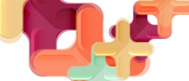 Parlak renkli plastik stil çapraz kompozisyonu, x şekli tasarımı, tekno geometrik modern soyut arkaplan. Moda soyut yerleşim şablonu