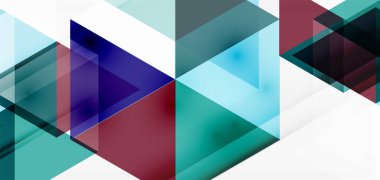 Geometrik soyut arkaplan, mozaik üçgen ve altıgen şekiller. İş veya teknoloji sunumu, İnternet posteri veya web broşürü kapağı, duvar kağıdı için modaya uygun soyut düzen şablonu