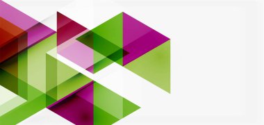 Geometrik soyut arkaplan, mozaik üçgen ve altıgen şekiller. İş veya teknoloji sunumu, İnternet posteri veya web broşürü kapağı, duvar kağıdı için modaya uygun soyut düzen şablonu