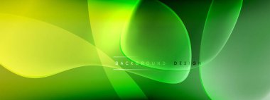 Vektör soyut arkaplan - sıvı kabarcıklar, gölgeler ve ışık efektleri ile sıvı gradyan şekiller. Metin için parlak tasarım şablonu